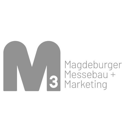 M3 Magdeburger Messebau Marketing Logo in grau